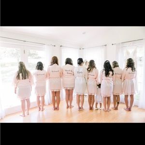 Bridesmaid robes for getting ready